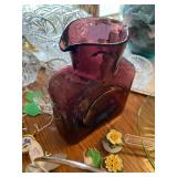 Blenko 2002 water pitcher amethyst color