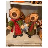 Vintage Carolers made of Paper Mache