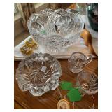 Crystal bowls and cups