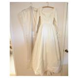 Vintage satin wedding dress