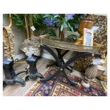 Beverage cart with gold gilding
