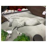 Custom painted se trunk with horse motif