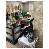 Room divider, sea trunk, greyhound metal artwork