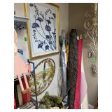 Bolts of fabric, artwork and beautiful one of kind pieces