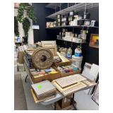 Large selection of sample boards, all sizes and shapes, plaster, and more