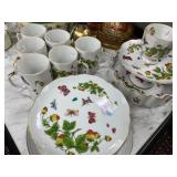 Tea set with butterflies from Japan