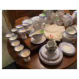 Blue and White China, Spode, Fleur de Lis, Copeland, England 