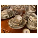 Noritake China, made in Japan, Nirvana, Gold trim water glasses 