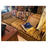 1960s Velvet Striped Sofa