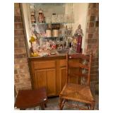 Bar Area with German Musical Beer Steins, Glass and Pewter Steins