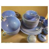 Light Blue set of Vernon Ulta California pottery