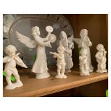 White Porcelain Angels made in Germany, Dresden
