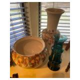 Large pot and vase, original design by Vohann of California