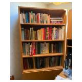Oak Bookcase, loaded with books 