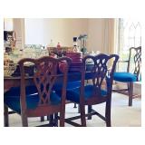 Beautiful Mahogany Dining Room Table and Chairs
