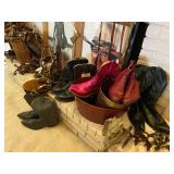 Assortment of Men and Woman Cowboy boots; Justin 13B, Nocona 14B, TannerMark Ladies 7.5