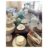 Crystal, Glasses, Cups, Saucers, Plates, Decoratives
