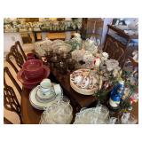 Dining Room Table filled with collectibles