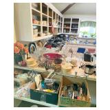 Kitchen view packed with everything