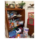 Large assortment of knitting needles, fabric and MORE