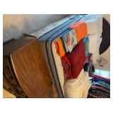 Bedroom night stands, Serta mattress, bedding