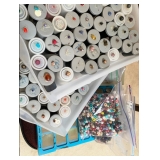 Large variety of beads for making jewelry and jewelry accessories