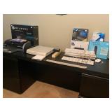Comptuer desk, keyboards, brankd new still in box HP 4502 Printer