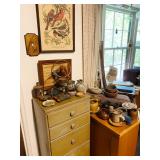 1960s Chest and Pottery from Around the world