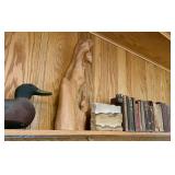 Duck Decoy, Wood Carving and Sandstone book ends