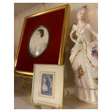 Antique hand painted portrait