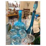 Blue Crystal Decanters