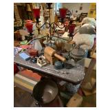 Eastlake Antique Parlor Table, Butter Mold, Bell made in 1916