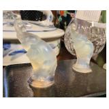 Frosted Glass Elephants