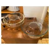 Rare Glass Bundt cake pans Vintage Pyrex from France and QueenAnn Glass Bank