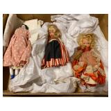 Antique porcelain dolls
