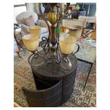 Round Barrel studded occasional table
