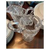 Antique Brilliant Cut Crystal Sugar and Creamer 