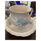 Antique wash basin and pitcher, Semi Vitreous porcelain by KT&K Co