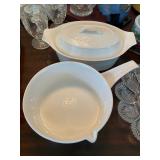 Mid Century White Pottery, super Cream by Hall