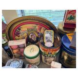Collection of Antique Tins