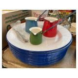Enamelware dishes and plates by Pottery Barn