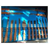 Vintage knife set, Champagne, stainless steel, Japan