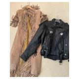Ladies Vintage jackets, small size, Suede and Leather