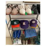 Mens Shoes, size 9.5 and Caps