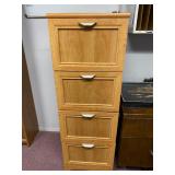 Blonde File Cabinet