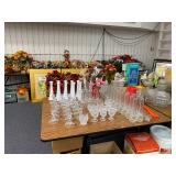 Crystal Vases, Milk Glass Vases 