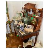 1 Antique dry sink full of decoratives