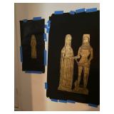2 Brass rubbings