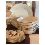 2 Limoges L Bernardaud & Co gold plated Monte Carol cups saucers