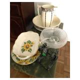 2 Vintage Nobnail punch bowl